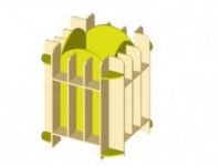 Полотенечница напольная 4-х сторонняя