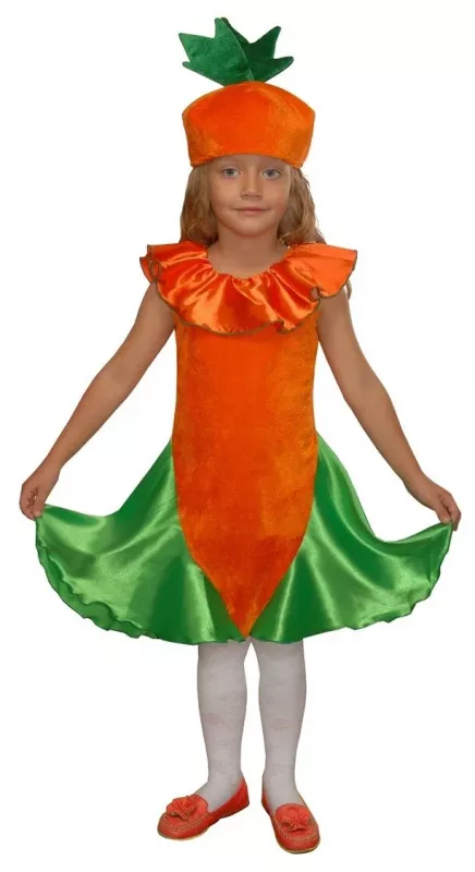Карнавальный костюм детский Морковка р 32