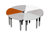 Стол модульный Треугольник (шесть частей)