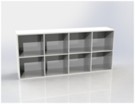 Стеллаж горизонтальный под окно