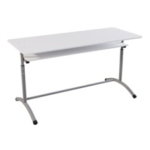 Стол ученический регулируемый двухместный Лидер с подстольем