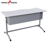 Стол ученический регулируемый двухместный с перфорированным экраном