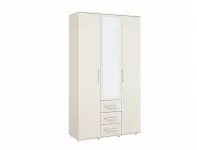 Шкаф для одежды трехстворчатый комбинированный с зеркалом