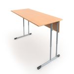 Стол ученический 2-местный регулируемый круглая труба