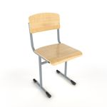 Стул ученический (круглая труба)