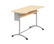 Стол ученический двухместный регулируемый гр. 4-6 с полкой