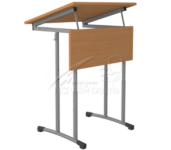 Стол ученический 1-местный регулируемый (к/т) с наклоном