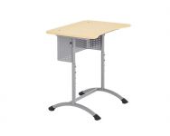 Стол ученический одноместный регулируемый с полкой гр. 4-6.