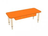 Стол-парта  с 2-мя ящиками, на металлических опорах