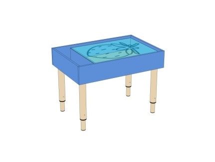 Стол для рисования песком с цветной подсветкой
