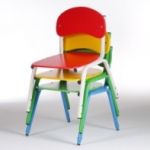 Стул детский Сема на металлокаркасе, регулируемый