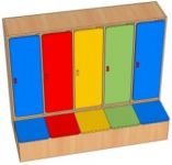 Шкаф секционный с банкеткой