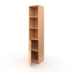 Шкаф для учебных пособий полуоткрытый узкий